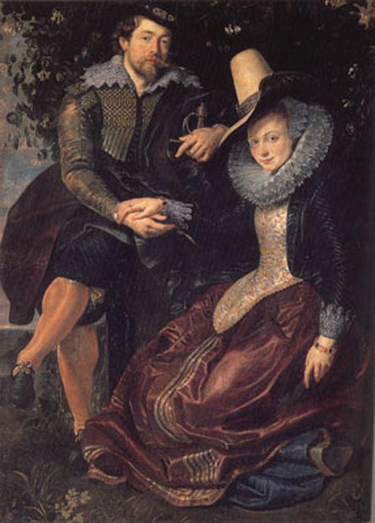 Peter Paul Rubens The Artist and his Wife in a Honeysuckle Bower (mk01) oil painting image